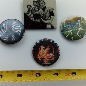 Grateful Dead vintage buttons